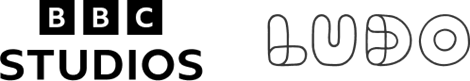 Logo for BBC Studios and Ludo studios