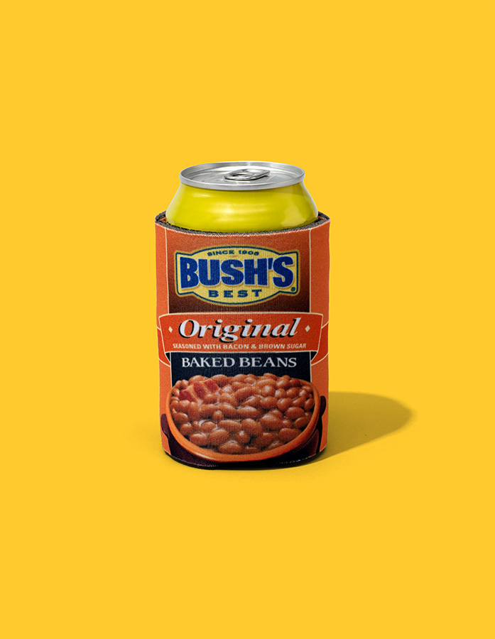 Bush Beans Can Koozie